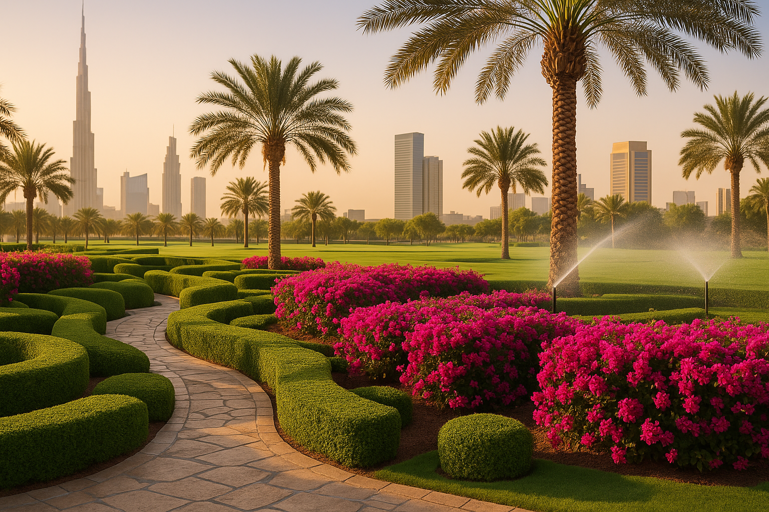 Beautifully maintained corporate landscape