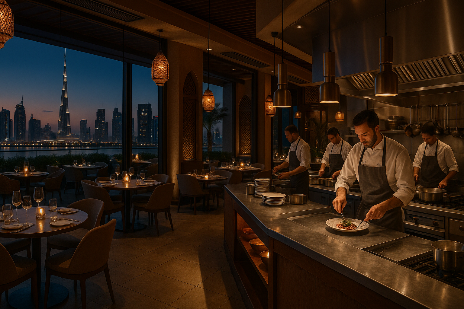 Upscale restaurant in Dubai